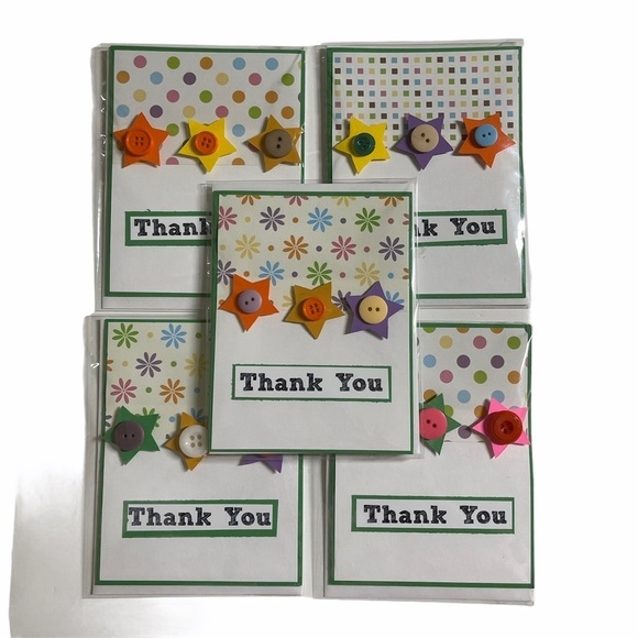 Thank You Stars Card Bundle Set of 5 - Picture 11 of 13